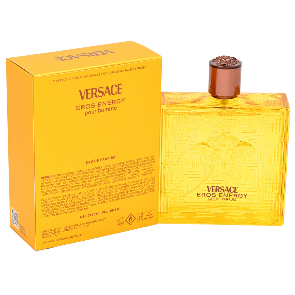 Versace Eros Energy Eau de Parfum Spray for Men 6.7 oz (Gianni Versace) 8011003890811