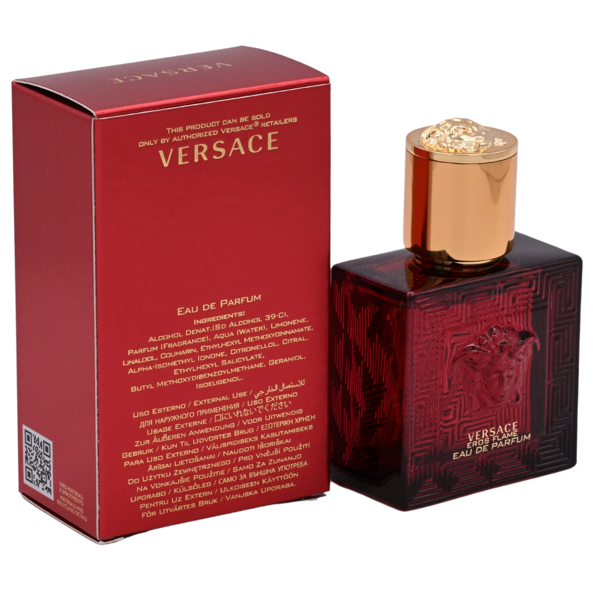 Versace Eros Flame by Gianni Versace cologne men EDP 1 / 1.0 oz New in Box 8011003845330
