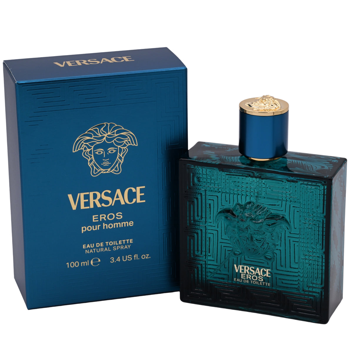 VERSACE EROS Men cologne edt 3.4 oz 3.3 NEW IN BOX 8011003809219