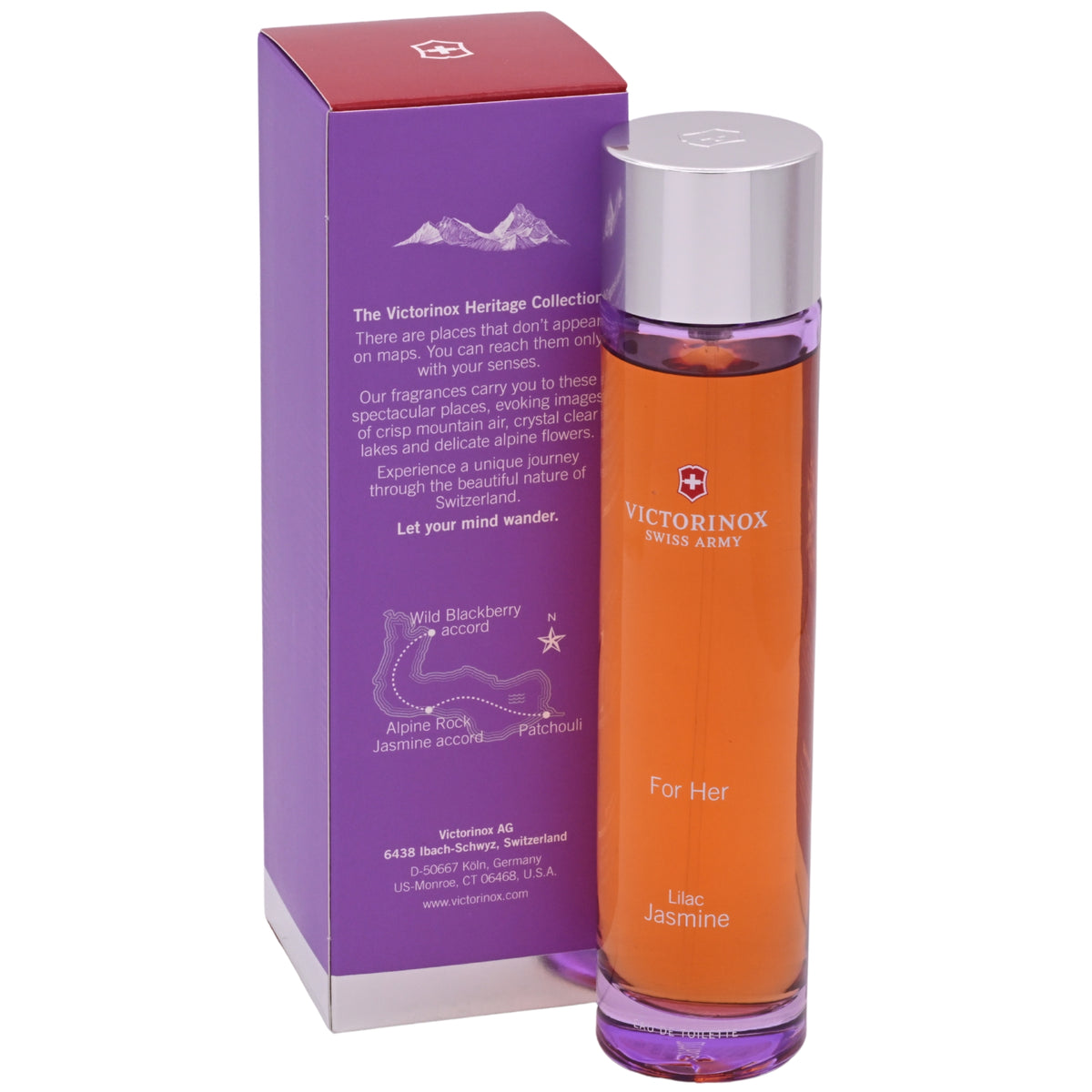 Victorinox Swiss Army For Her Lilac Jasmine Eau de Toilette (EDT) Spray for Women 3.4 oz 7611160236661