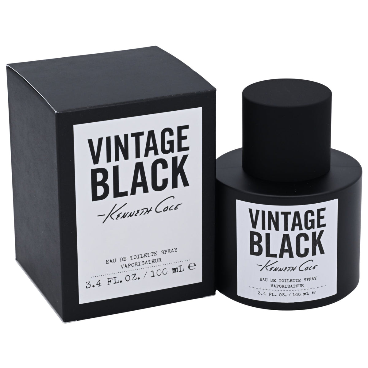 VINTAGE BLACK by Kenneth Cole 3.4 oz edt 3.3 MEN Cologne New in BOX 608940553930
