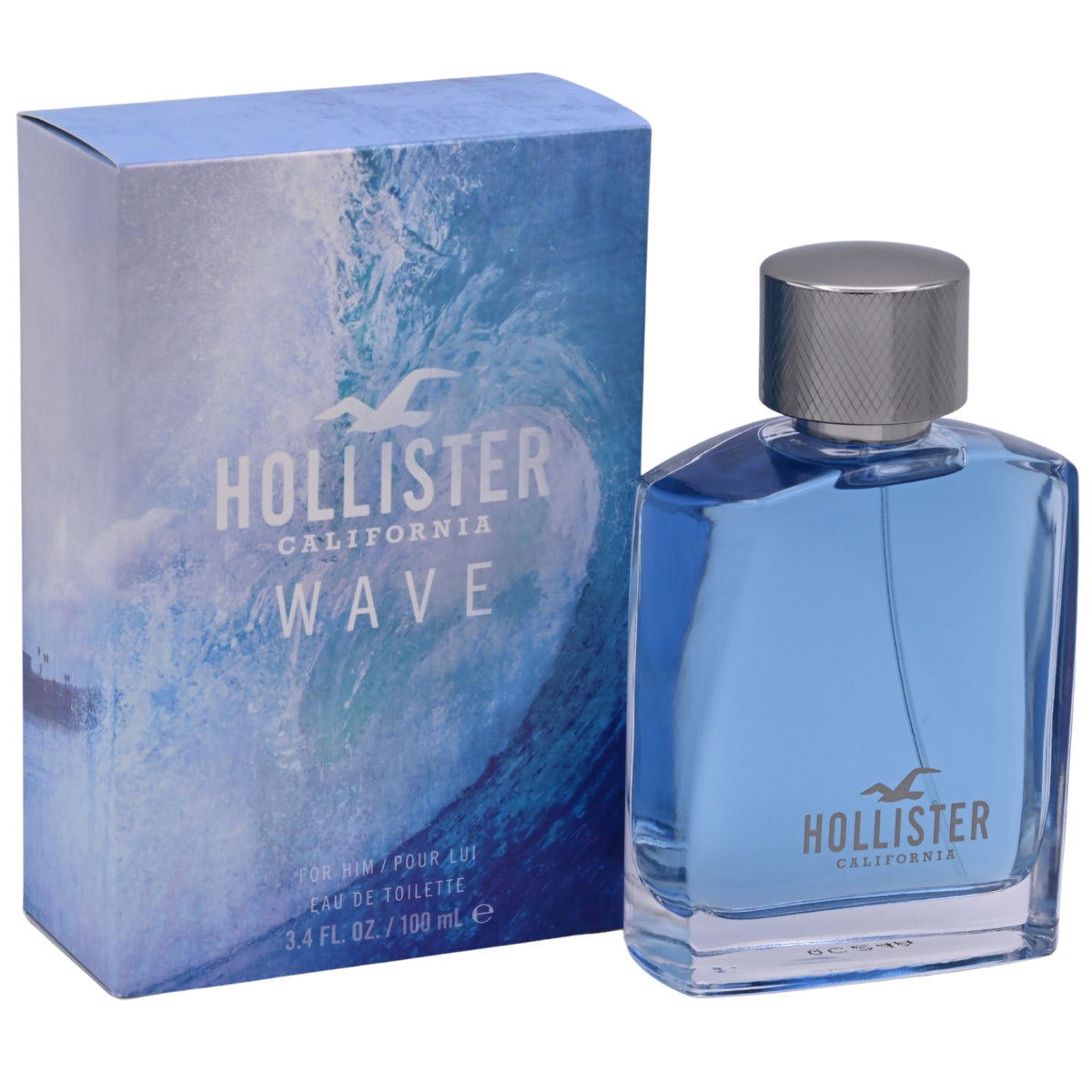 WAVE By Hollister California for him 3.4 oz 3.3 edt cologne New In Box 085715260017