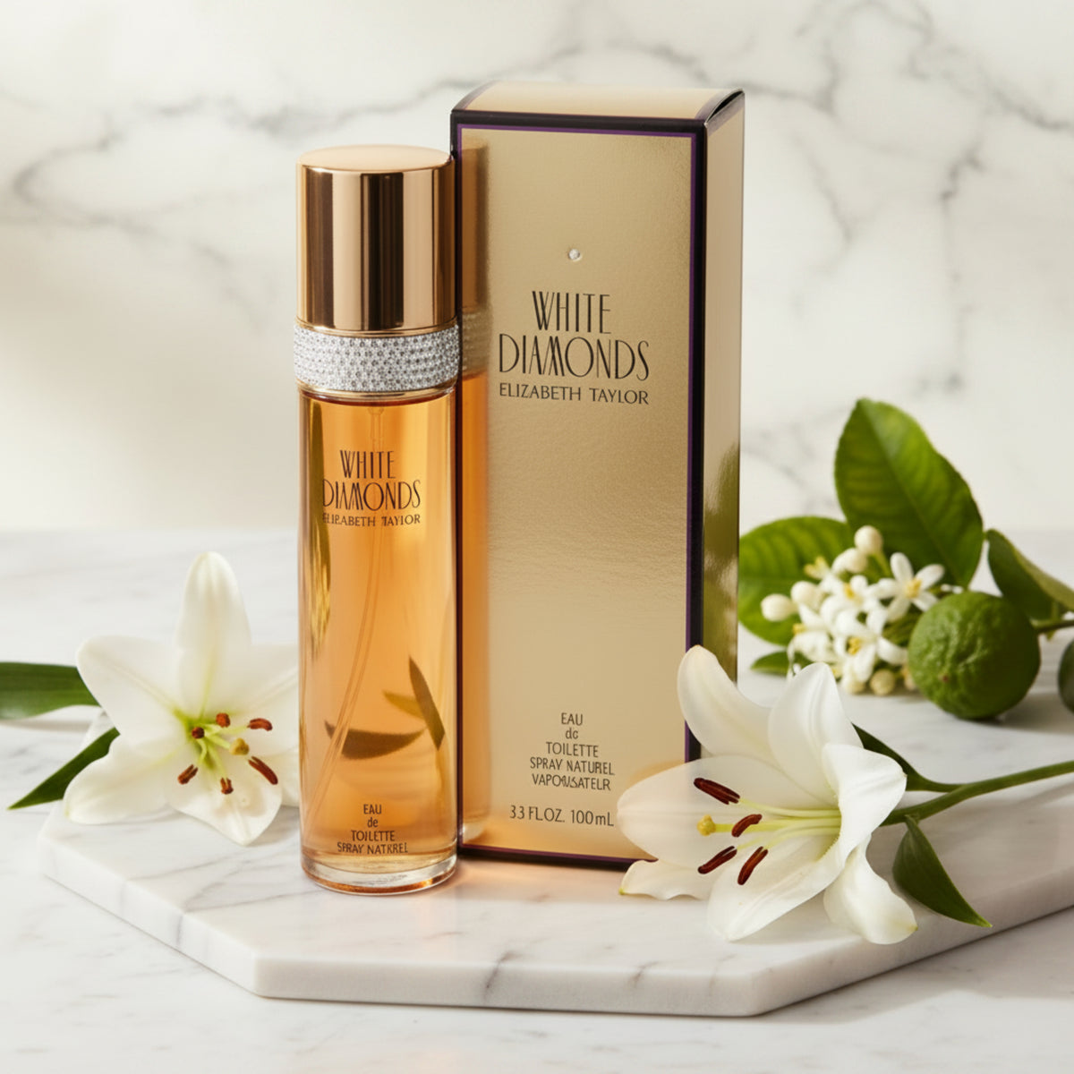 White Diamonds Elizabeth Taylor women 3.3 oz 3.4 edt NEW IN BOX 719346022705