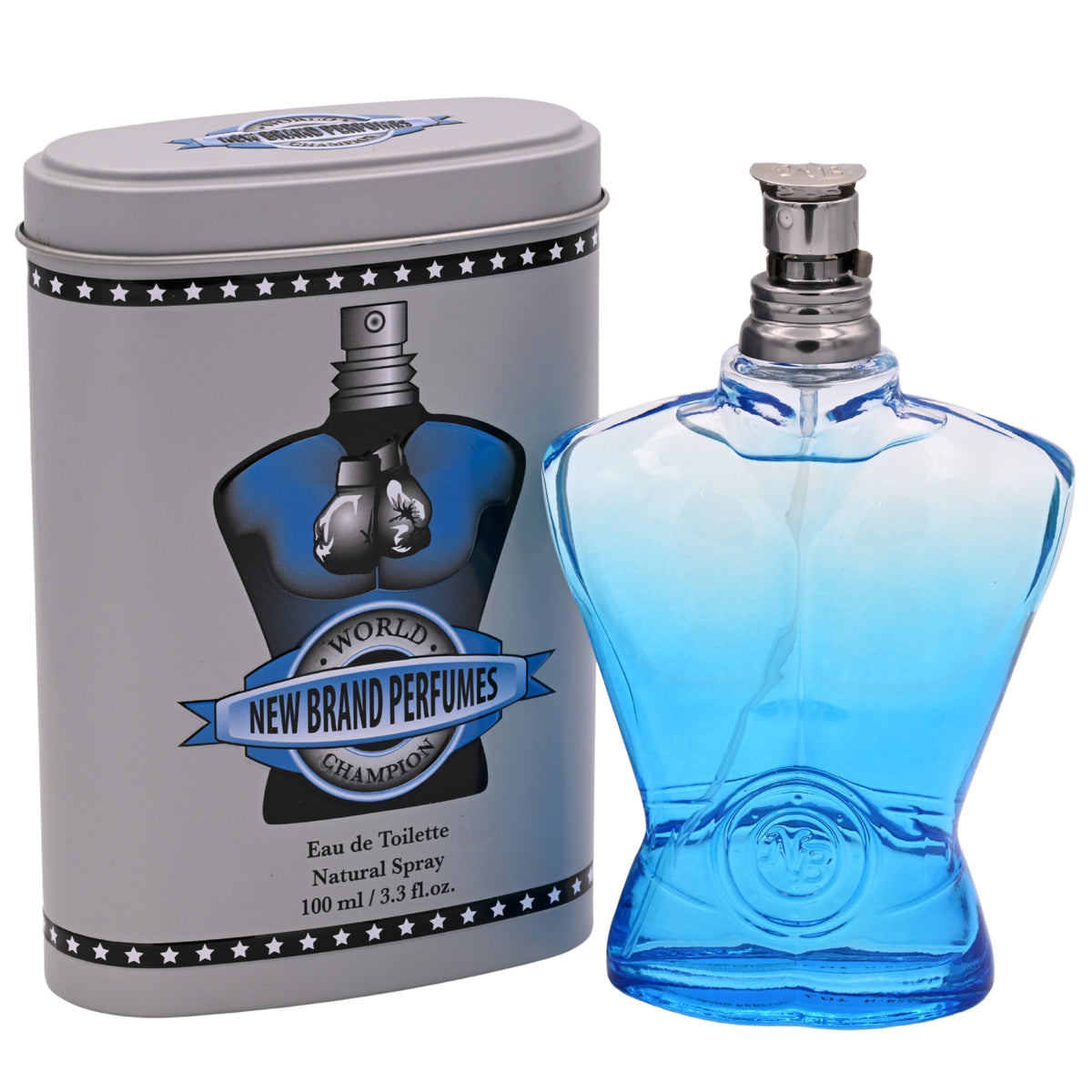 World Champion Blue by New Brand cologne for men EDT 3.3 / 3.4 oz New In Can 5425017730774