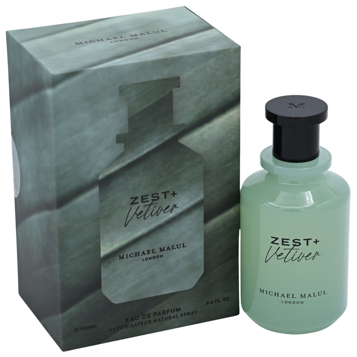 Zest+Vetiver by Michael Malul for men EDP 3.3 / 3.4 oz New in Box 850067815280