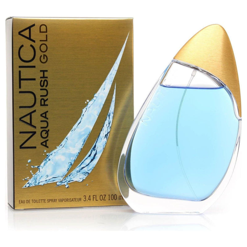 Nautica NAUTICA AQUA RUSH GOLD 3.3 oz / 3.4 oz edt for Men NEW IN BOX at $ 18.88