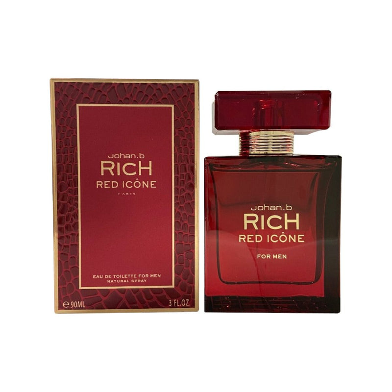 Rich Red Icone by Johan.B cologne for men EDT 3 / 3.0 oz New In Box