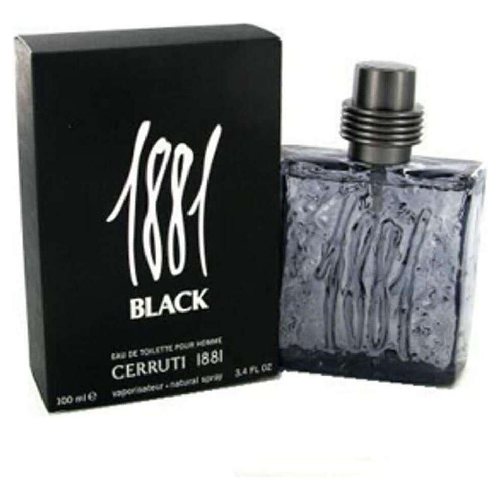 1881 BLACK by Nino Cerruti 3.4 oz Men edt Cologne Spray 3.3 New in Box 688575181180