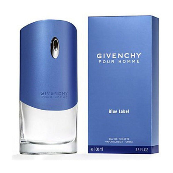 Givenchy Pour Homme BLUE LABEL 3.4 oz / 3.3 oz Spray edt Men New in Box
