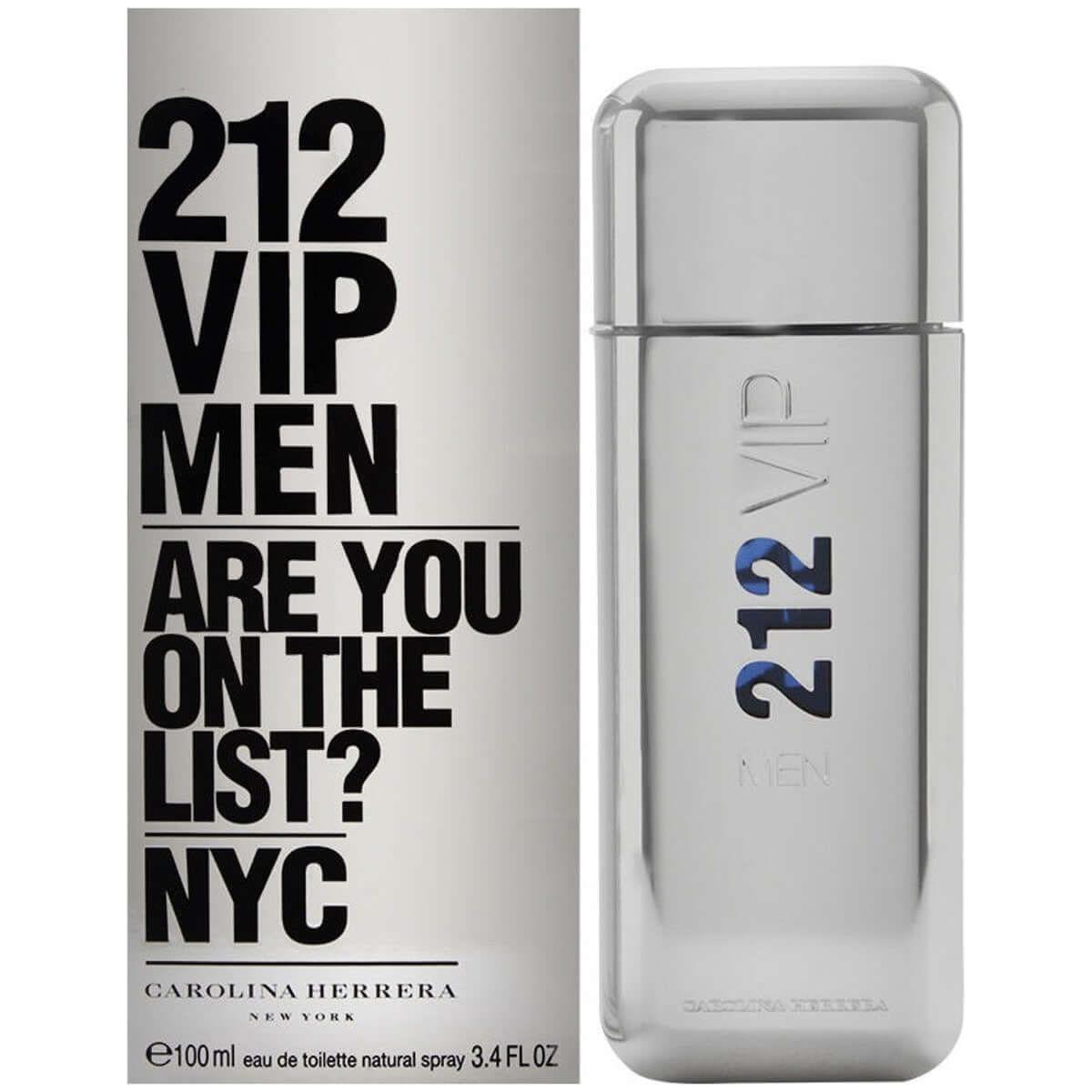 212 VIP MEN by Carolina Herrera Cologne for Men EDT 3.3 / 3.4 oz New In Box 8411061723760