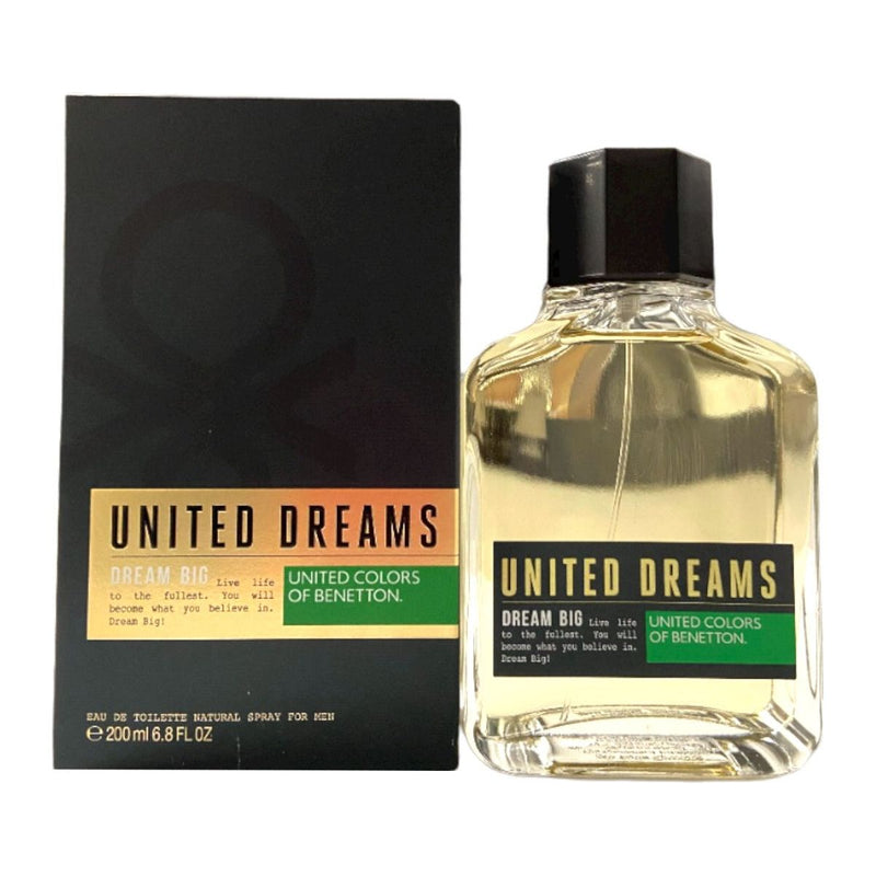 United Dream Big by Benetton cologne for men EDT 6.7 / 6.8 oz New In Box