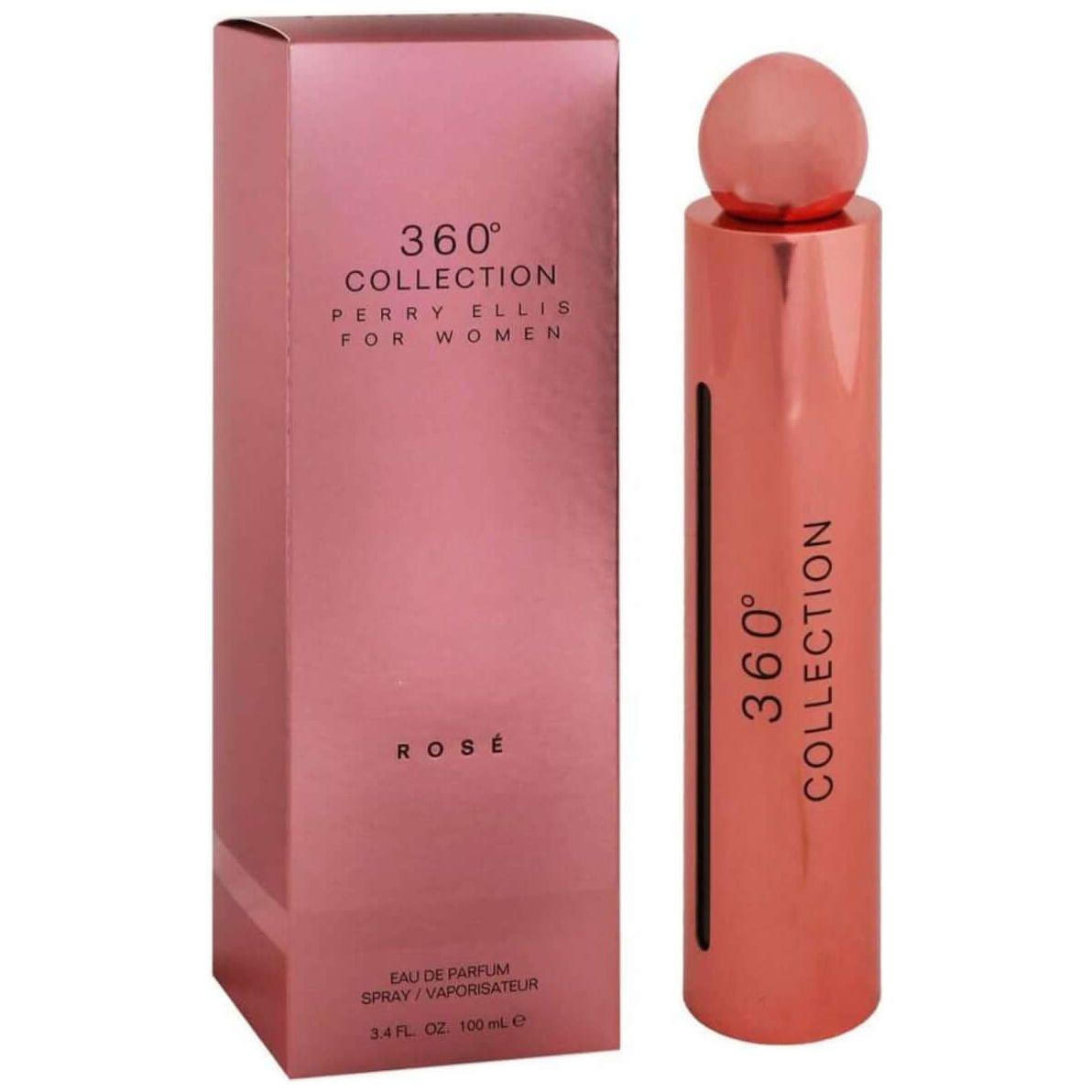 360 Collection Rose by Perry Ellis perfume for women EDP 3.3 / 3.4 oz New in Box 844061009462