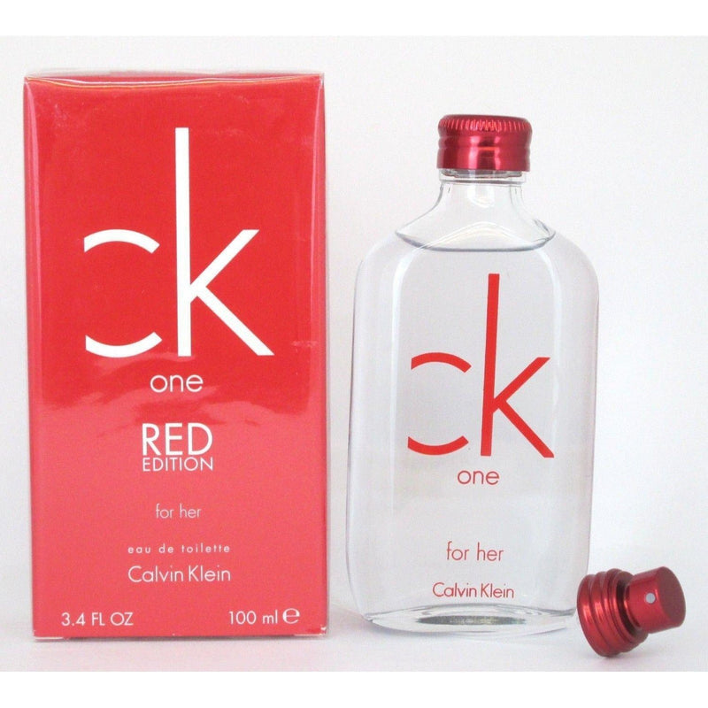 Calvin Klein CK ONE RED EDITION by Calvin Klein Women 3.3 / 3.4 oz EDT NEW IN BOX at $ 24.73
