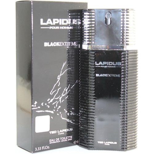 Lapidus Pour Homme Black Extreme 3.3 oz 3.4 EDT Spray for Men
