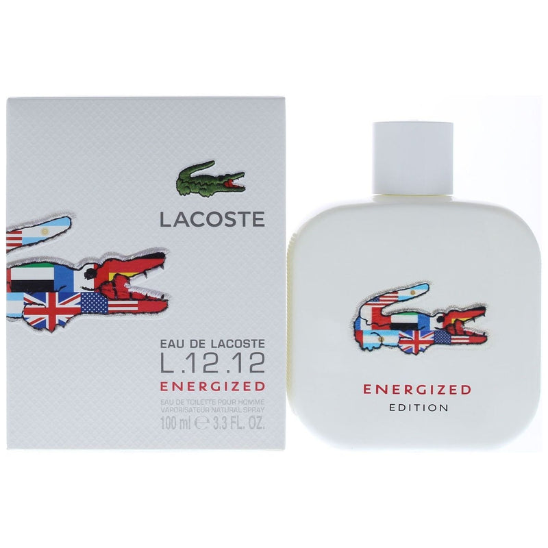 Lacoste Eau de Lacoste L.12.12 Energized by lacoste cologne EDT 3.3 / 3.4 oz New in Box at $ 65.09