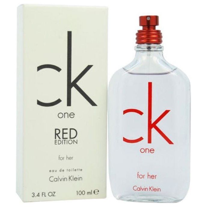 CK ONE RED EDITION Calvin Klein Women 3.3 / 3.4 oz EDT NEW TESTER