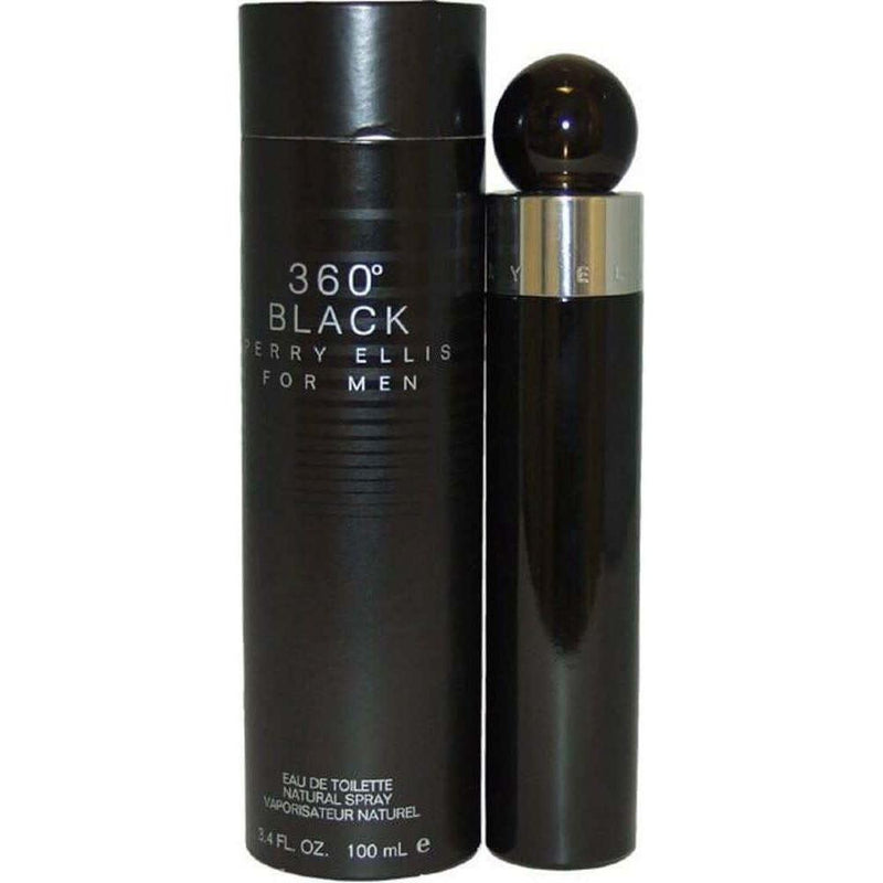 360 Black for Men by Perry Ellis Cologne 3.4 oz EDT Spray