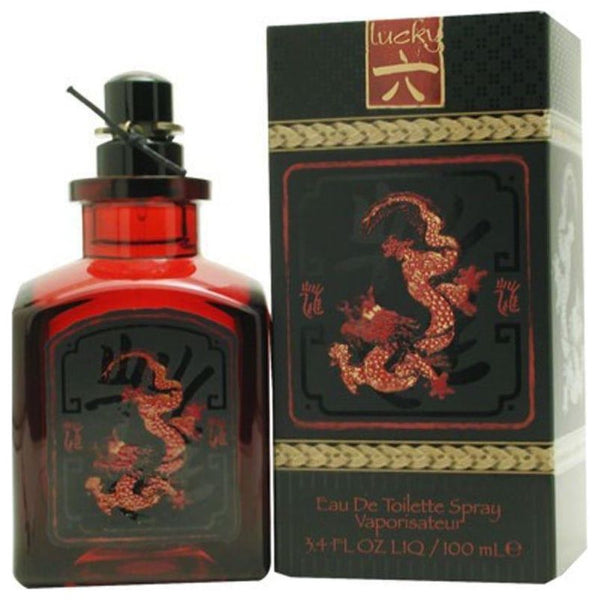 LUCKY NUMBER no # 6 SIX cologne men 3.4 oz 3.3 NEW IN BOX