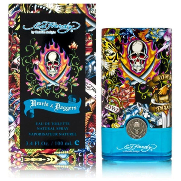 Ed Hardy Hearts & Daggers 3.4 oz edt Cologne Spray for Men New in Box
