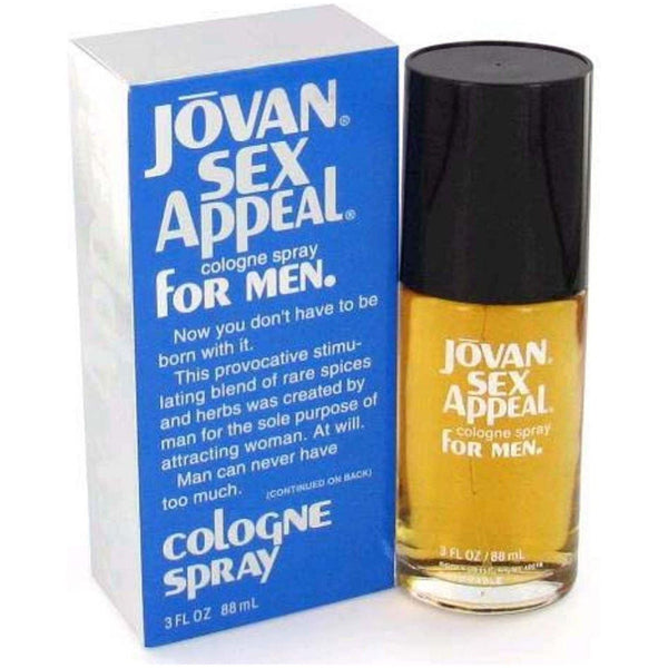 JOVAN SEX APPEAL by COTY Cologne 3 / 3.0 oz EDC For Men NEW IN BOX