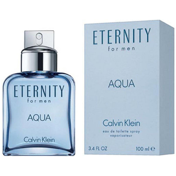 Eternity Aqua by Calvin Klein 3.3 / 3.4 oz EDT Cologne for Men New In Box