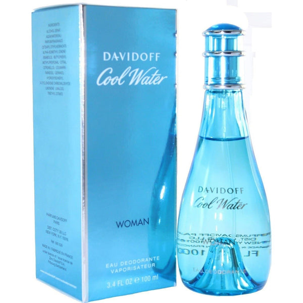 COOL WATER by Davidoff Deodorant Spray 3.3 / 3.4 oz edt For Women New in Box