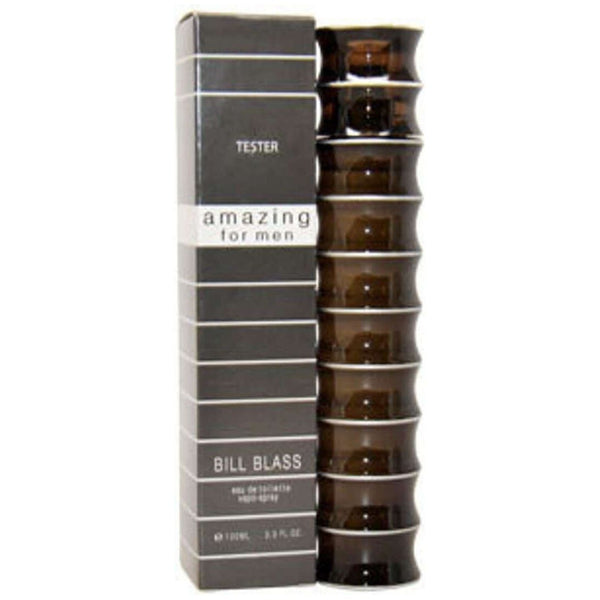 Amazing for MEN by Bill Blass EDT SPRAY 3.4 oz 3.3 Brand New in tester Box