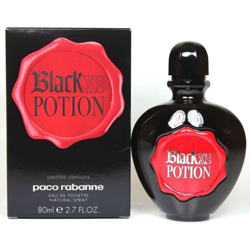 Paco Rabanne Black XS POTION Limited Edition by Paco Rabanne 2.7 oz EDT For Women New in Box at $ 61.92