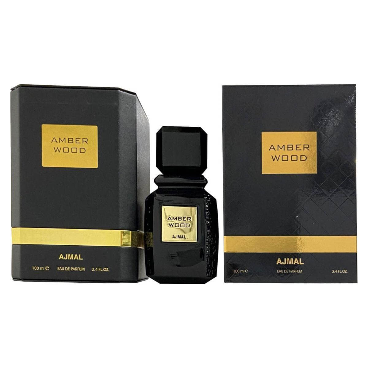 Amber Wood by Ajmal 3.3 / 3.4 oz EDP for Unisex New In Box 6293708006731