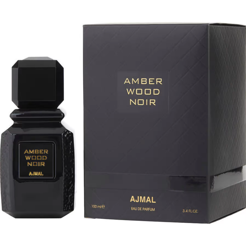 Amber Wood Noir by Ajmal for Unisex EDP 3.3 / 3.4 oz New In Box