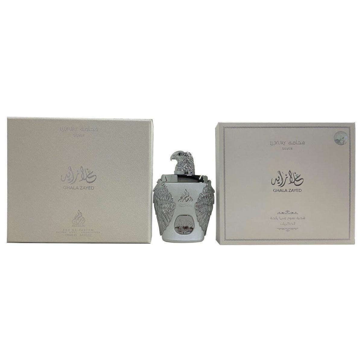 Ard Al Khaleej Ghala Zayed Luxury Silver by Al Battash EDP 3.3 / 3.4 New in Box 6293569120065
