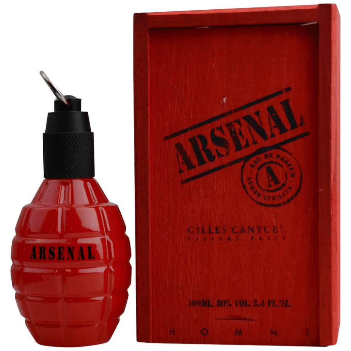 Arsenal Red Homme by Gilles Cantuel cologne for men EDP 3.3 /3.4 oz New In Box 5055121801369