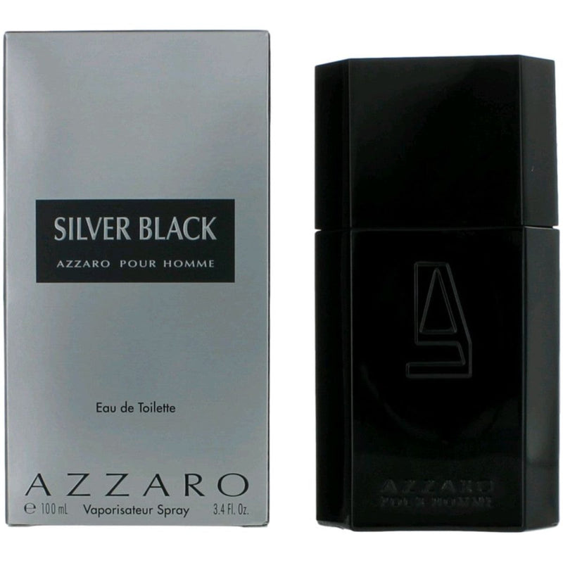 AZZARO SILVER BLACK pour HOMME Cologne 3.4 oz 3.3 New in Box