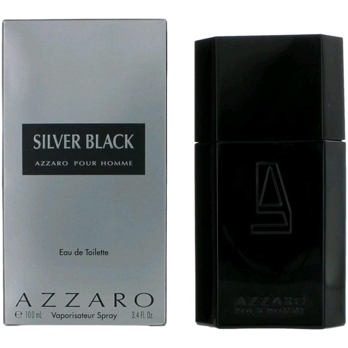 AZZARO SILVER BLACK pour HOMME Cologne 3.4 oz 3.3 New in Box 3351500011551