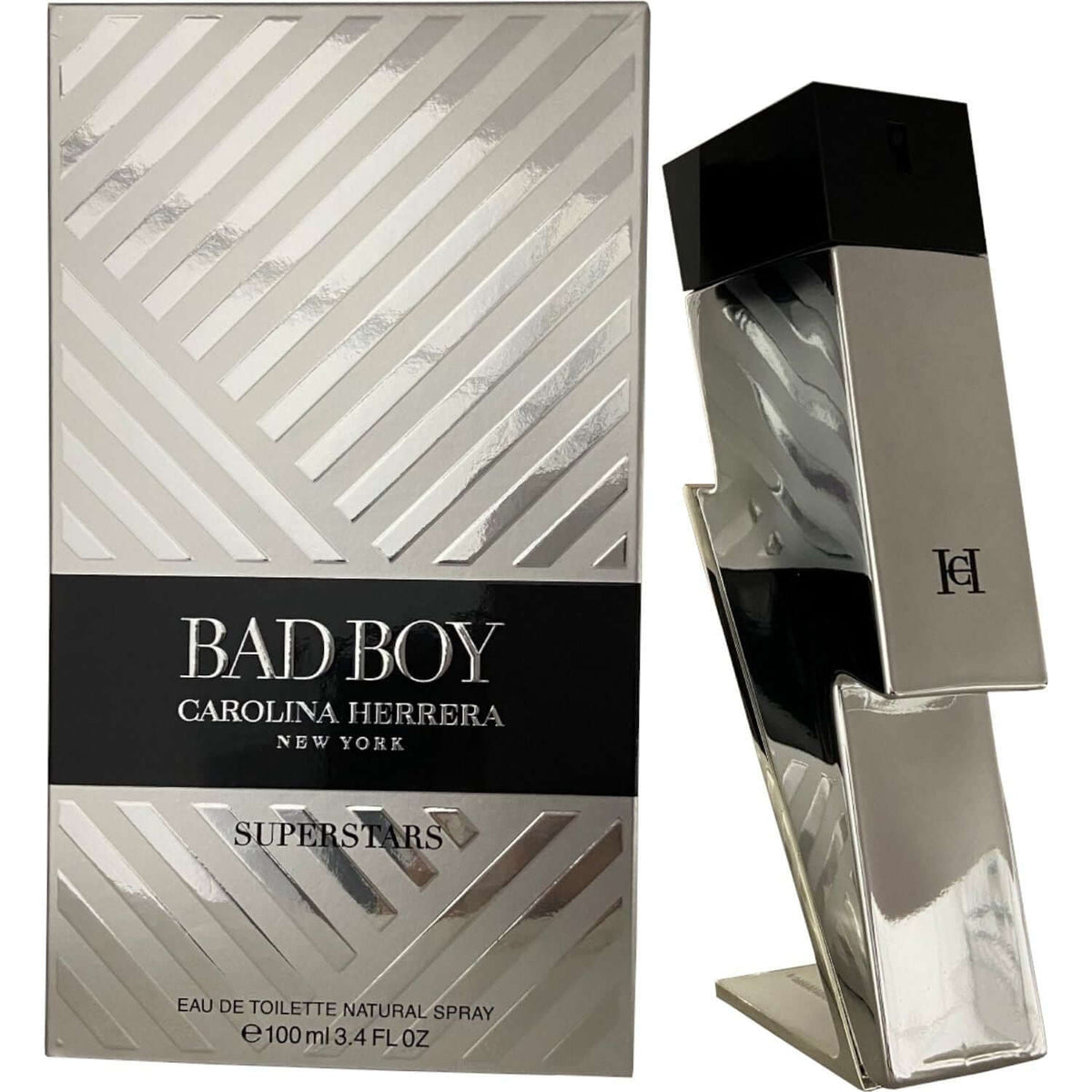 Bad Boy Superstars by Carolina Herrera for men EDT 3.3 / 3.4 oz New in Box 8411061001646