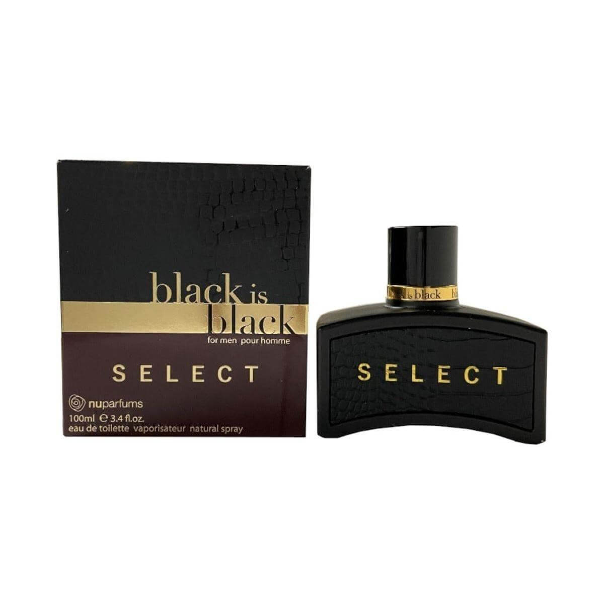 Black Is Black Select by Nuparfums cologne for men EDT 3.3 / 3.4 oz New In Box 875990001043