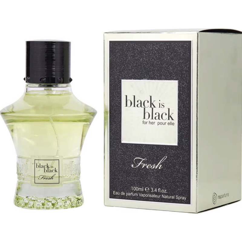 Black Is Black Fresh by Nuparfums perfume for women EDP 3.3 /3.4 oz New in Box
