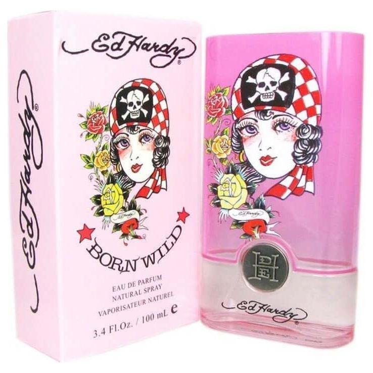 BORN WILD Ed Hardy Christian Audigier for Women 3.4 oz edp New in Box 094922191014