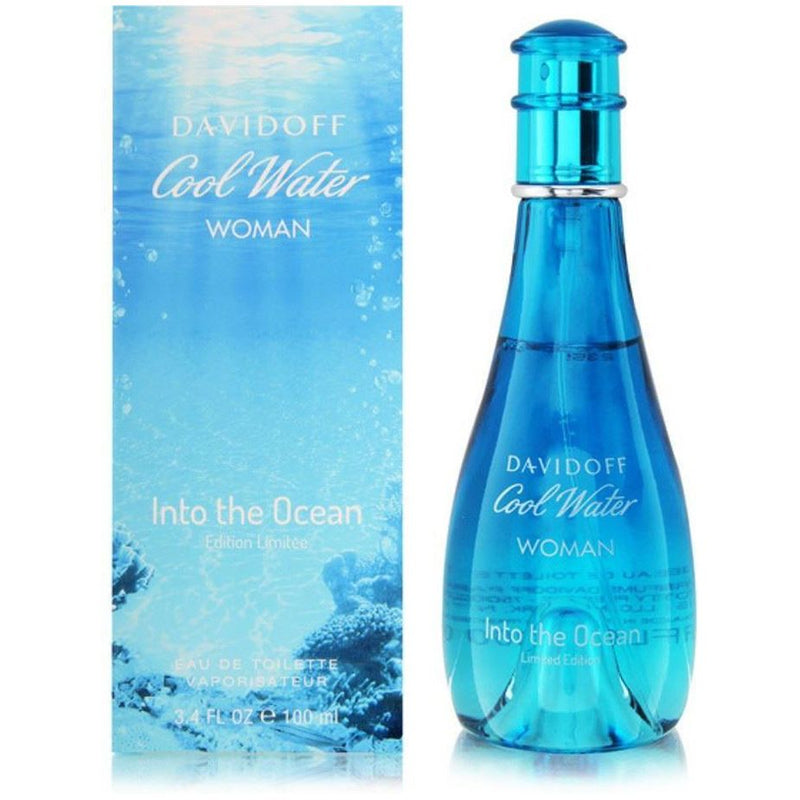 Davidoff COOL WATER INTO THE OCEAN by Davidoff Perfume women 3.3 / 3.4 oz edt New in Box at $ 28.23
