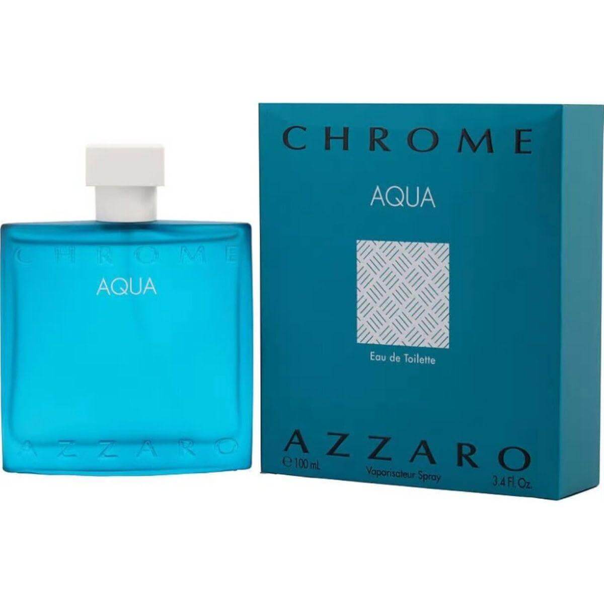 CHROME AQUA by Loris Azzaro cologne for men EDT 3.3 / 3.4 oz New in Box 3351500012961