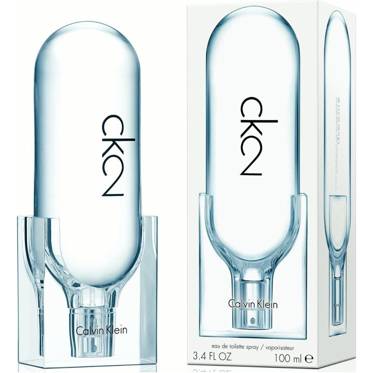 CK 2 Calvin Klein For Unisex  by Calvin Klein CK2 3.4 oz 3.3  edt  NEW IN BOX 3614220531991