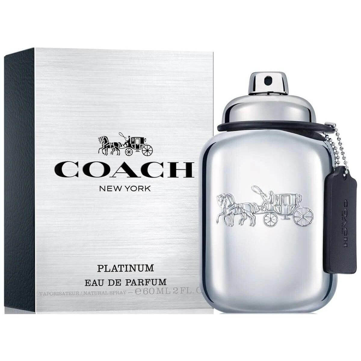 COACH NEW YORK PLATINUM by Coach cologne for men EDP 2.0 oz New in Box 3386460096874