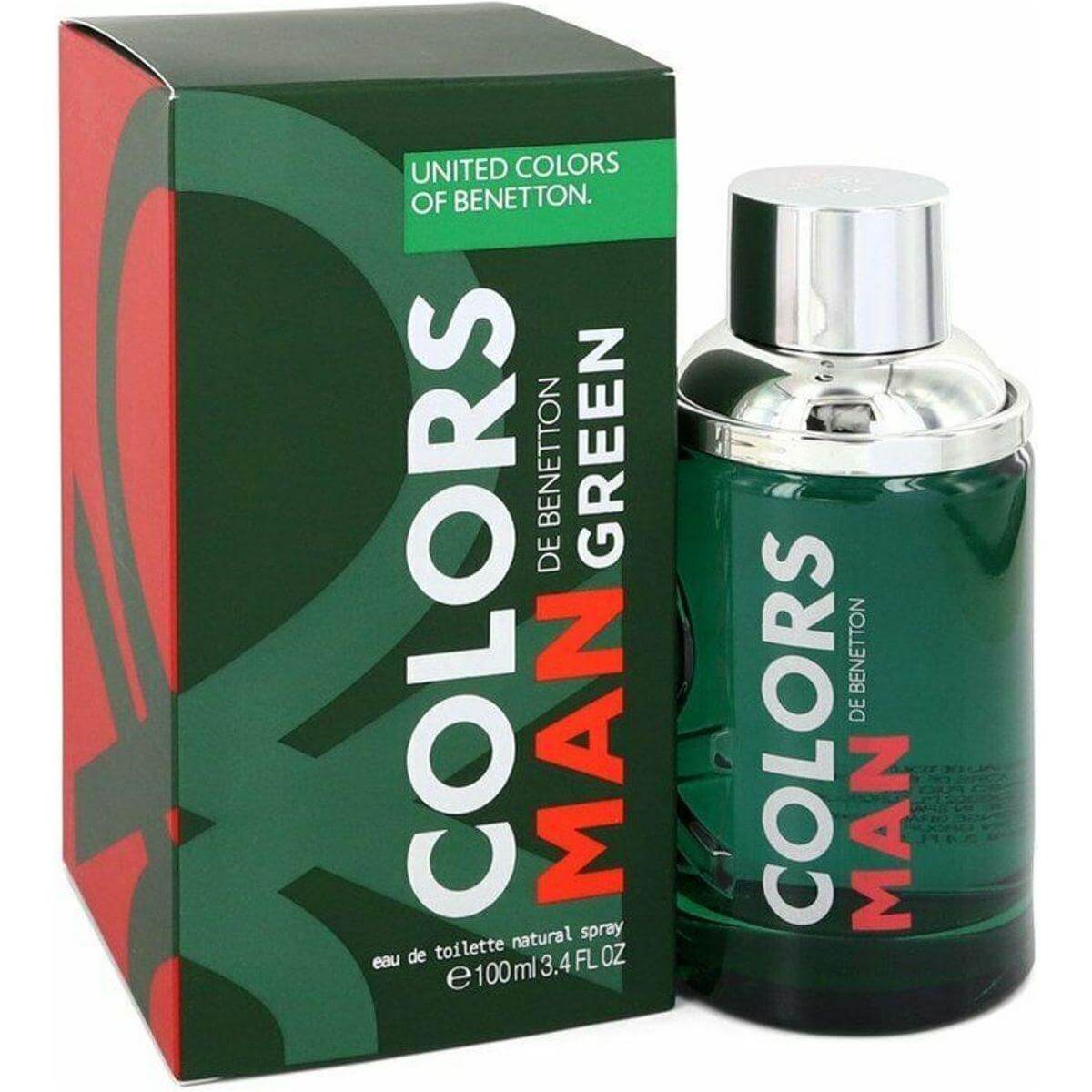 Colors De Benetton Green by Benetton cologne for men EDT 3.3 / 3.4 oz New In Box 8433982011245