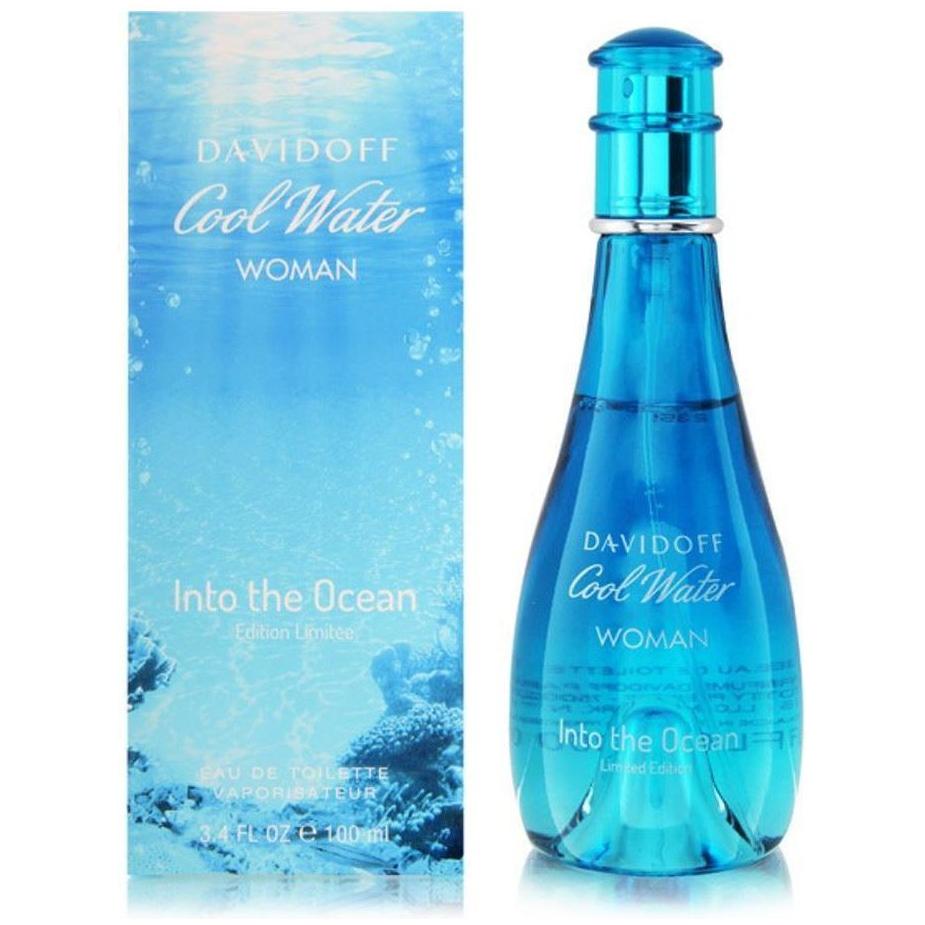 COOL WATER INTO THE OCEAN by Davidoff Perfume women 3.3 / 3.4 oz edt New in Box 3607342606135