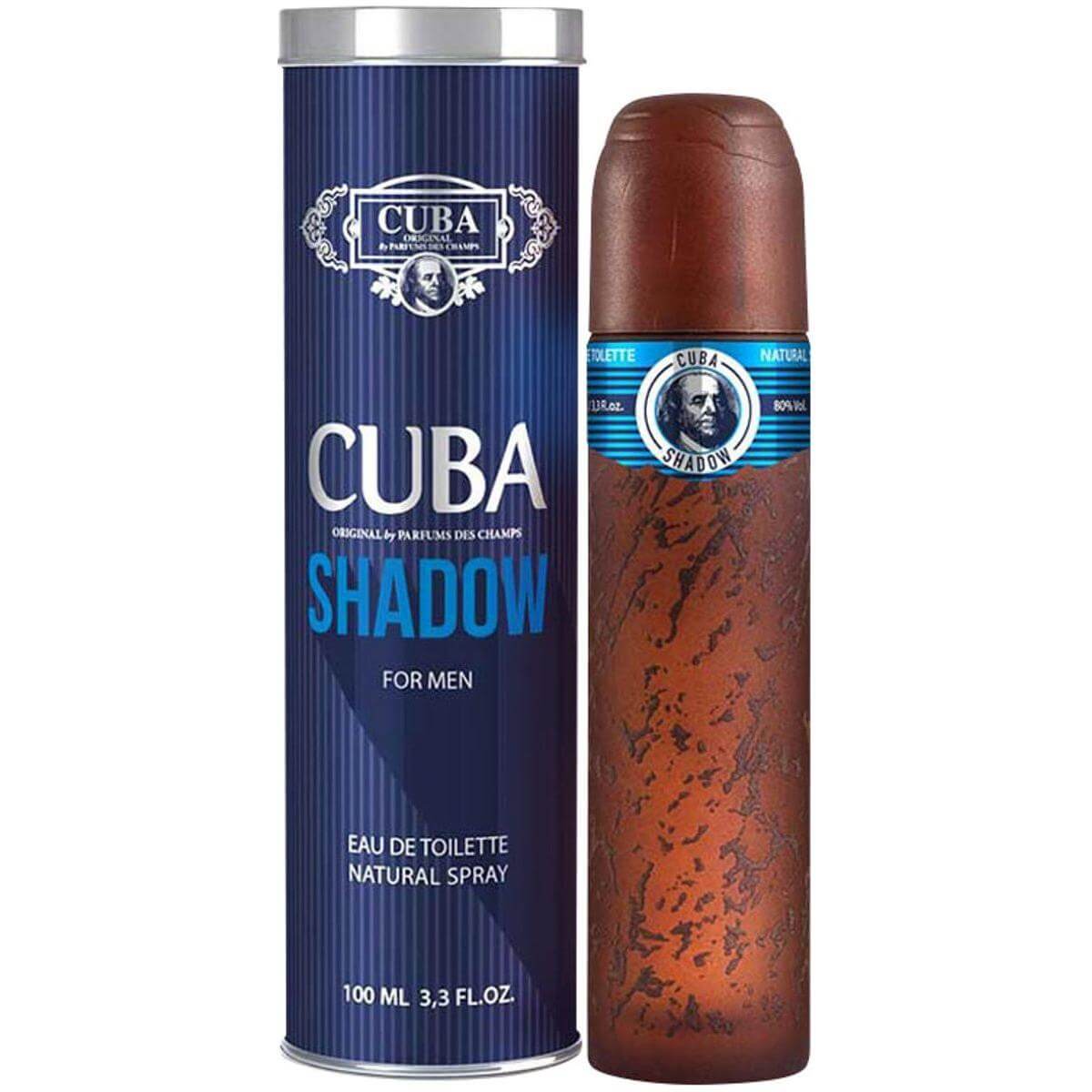 Cuba Shadow by Cuba cologne for men EDT 3.3 / 3.4 oz New In Can 5425039220604