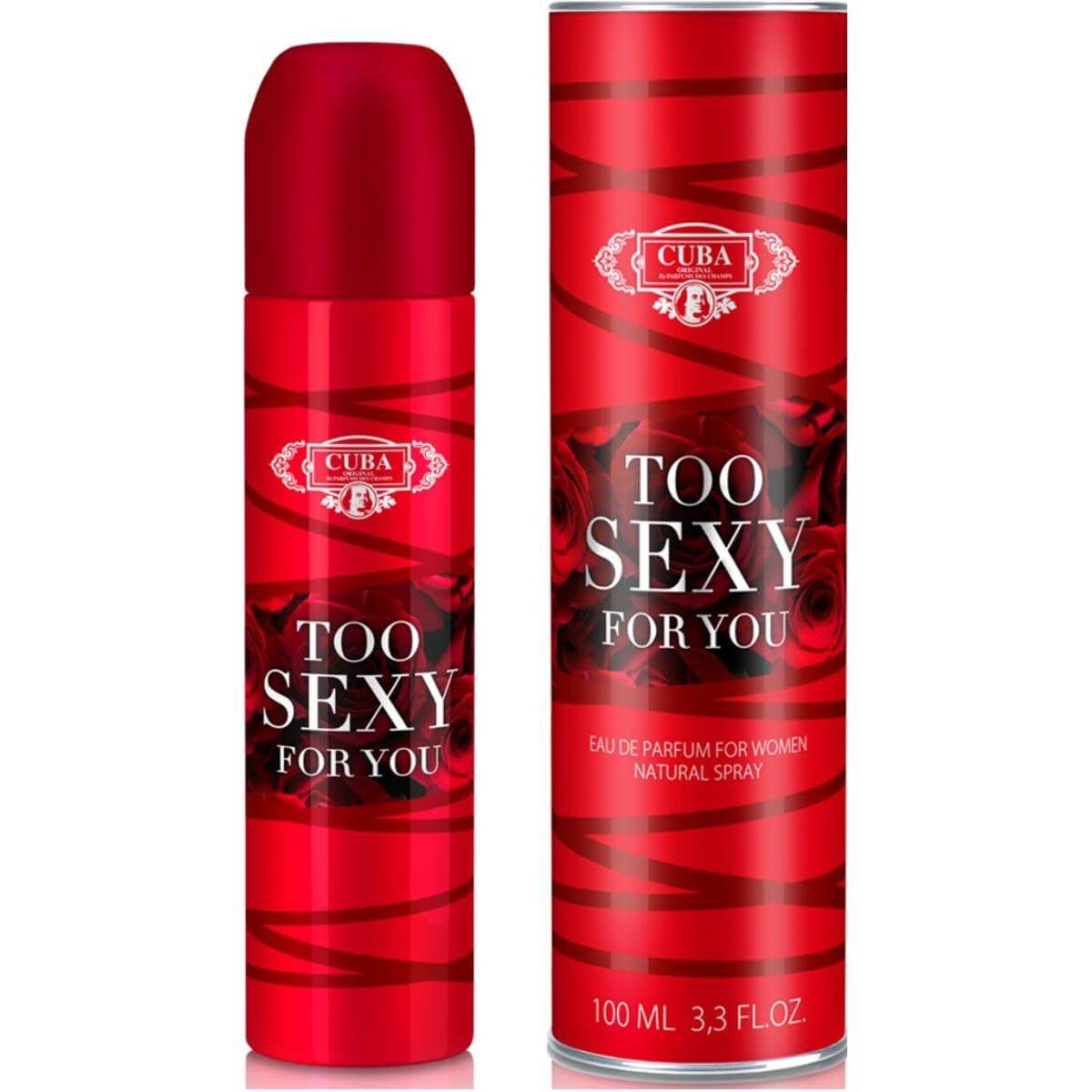 Cuba Too Sexy For You by Cuba perfume for women EDP 3.3 / 3.4 oz New In Can 5425039222080