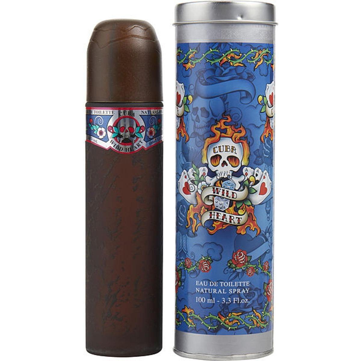 Cuba Wild Heart By Cuba cologne for men EDT 3.3 / 3.4 oz New in Box 5425017736295