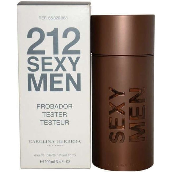 212 SEXY MEN for Men by Carolina Cologne EDT 3.3 / 3.4 oz Spray NEW tester box with cap