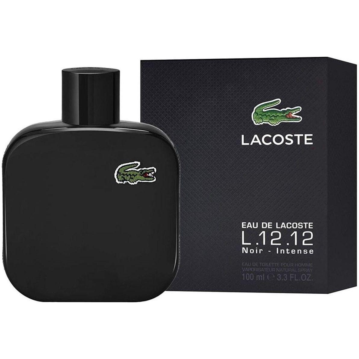 Eau de Lacoste L.12.12 Noir Intense cologne him EDT 3.3 / 3.4 oz New in Box 737052662664