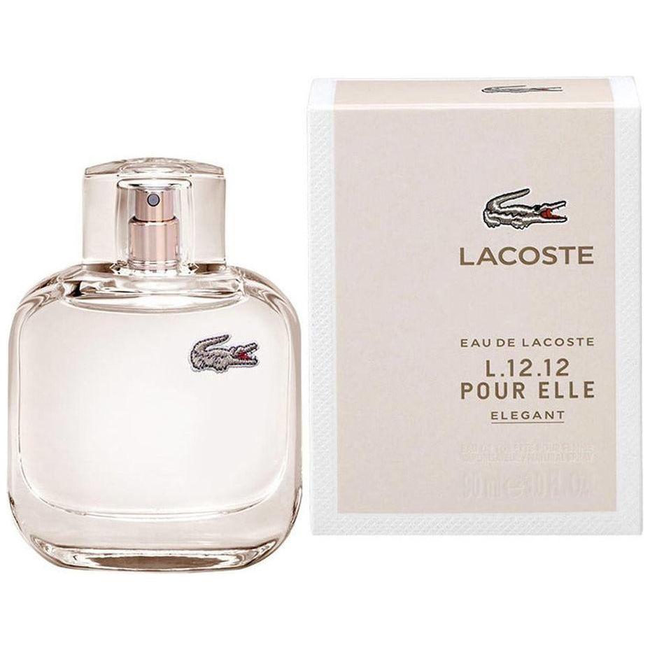 EAU DE LACOSTE L12.12 POUR ELLE ELEGANT Perfume Women EDT 3 / 3.0 oz New In Box 730870124550